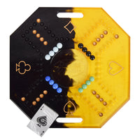 Jackaroo Game Board - Dual-Tone Black & Yellow (Octagon)