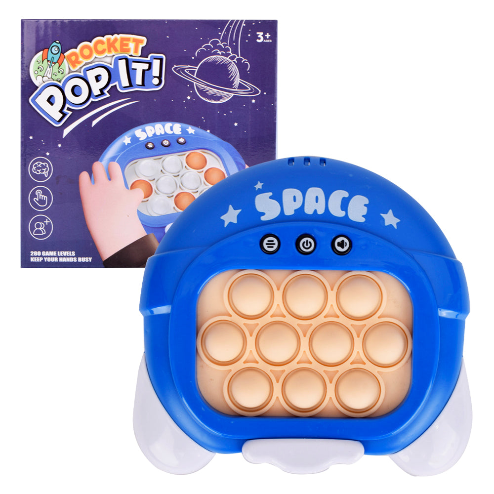 Space-Themed Rocket Pop-It Game Machine