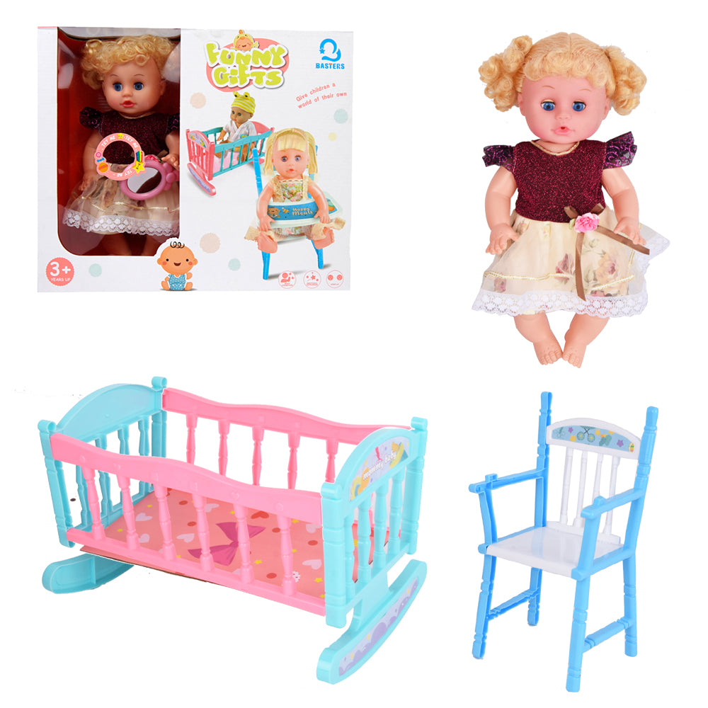 مجموعة دمى أطفال هدايا مضحكة مع إكسسوارات