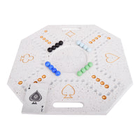 Jackaroo Game Board - Marble White Edition (Octagon)