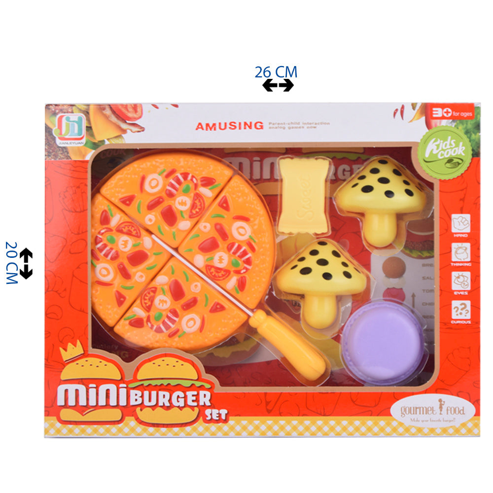 Mini Burger and Mushroom Play Food Set