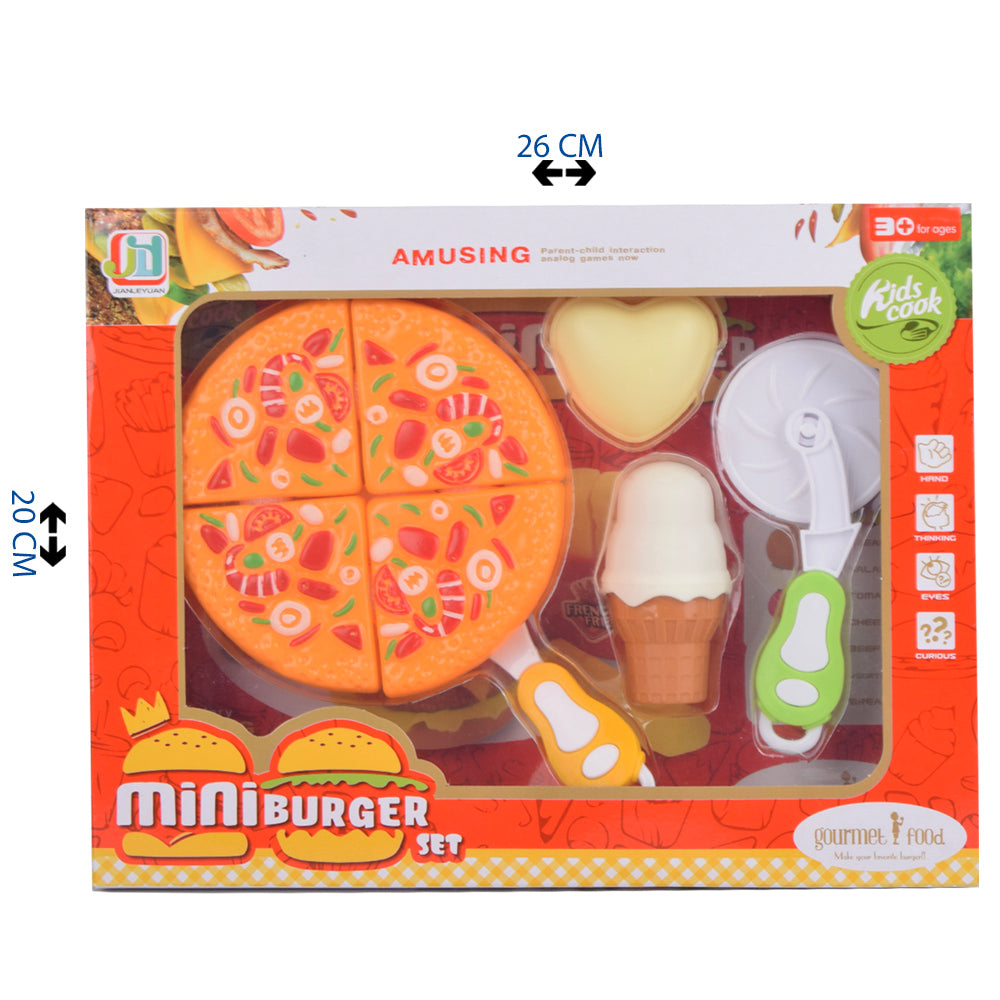 Mini Burger & Ice Cream Play Set