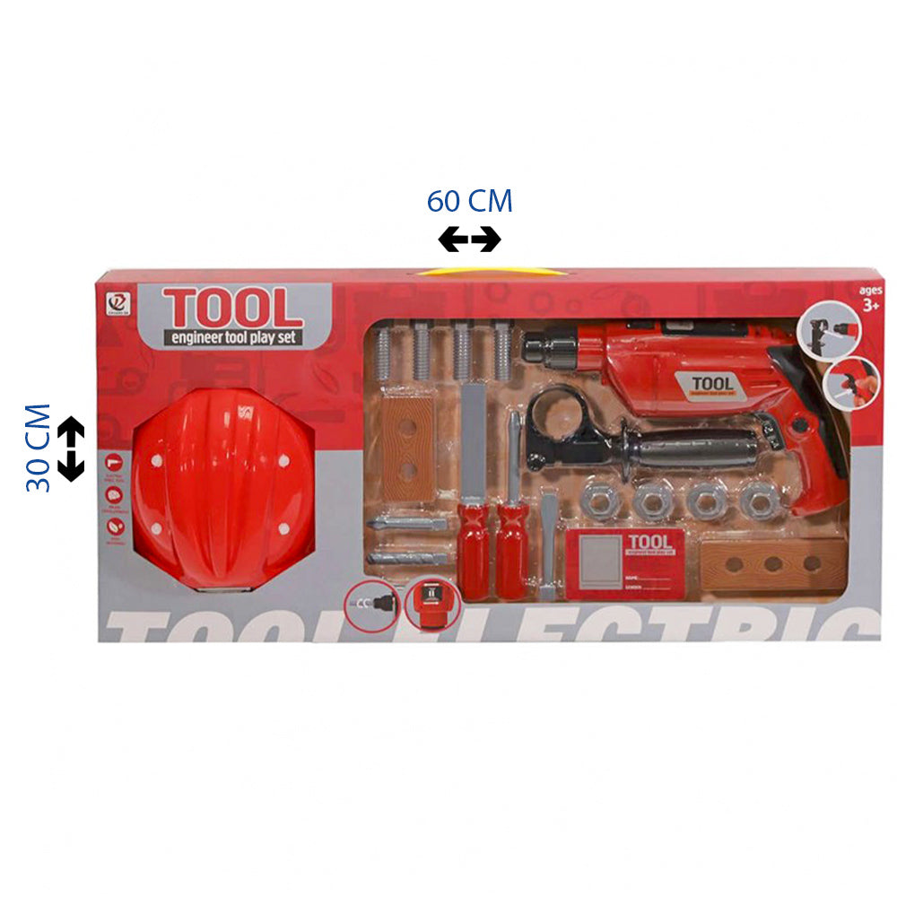 Engineer Tool Play Set with Electric Drill – Hands-On Fun for Young Builders!