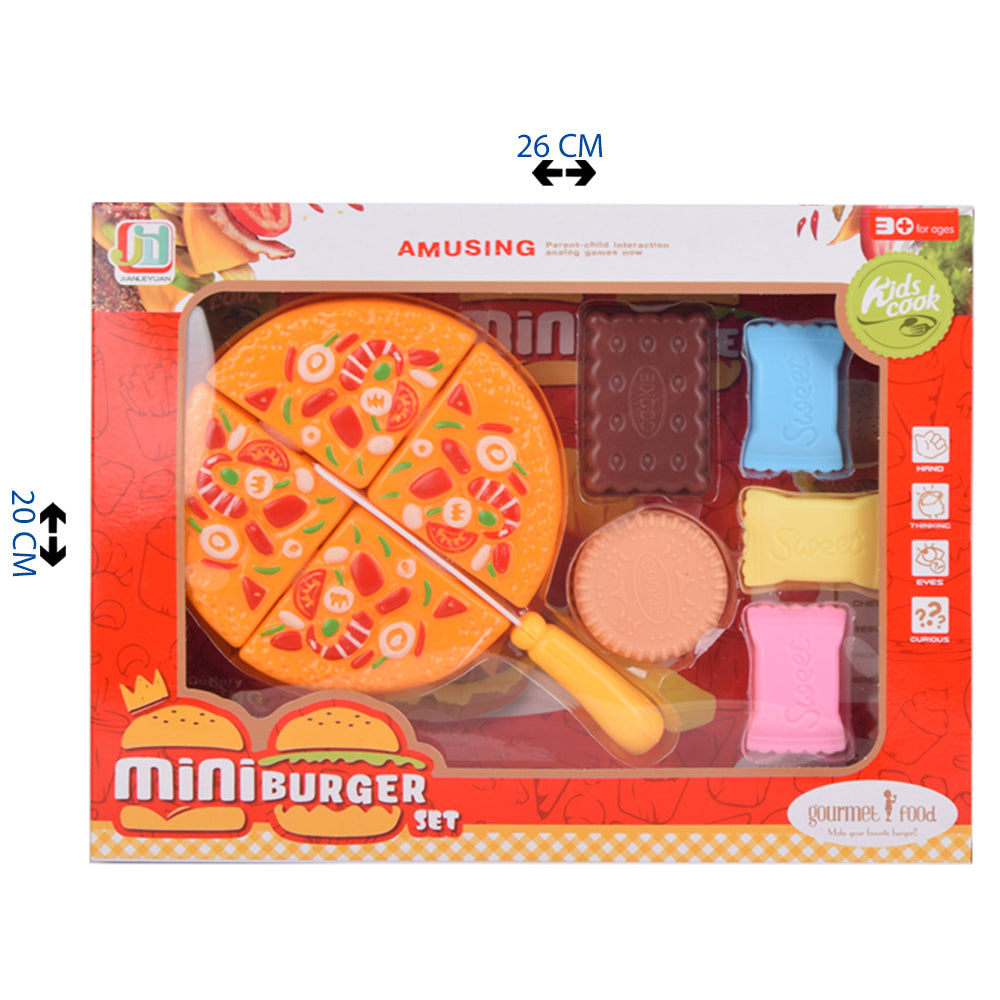 مجموعة ألعاب ميني برجر وشوكولاتة