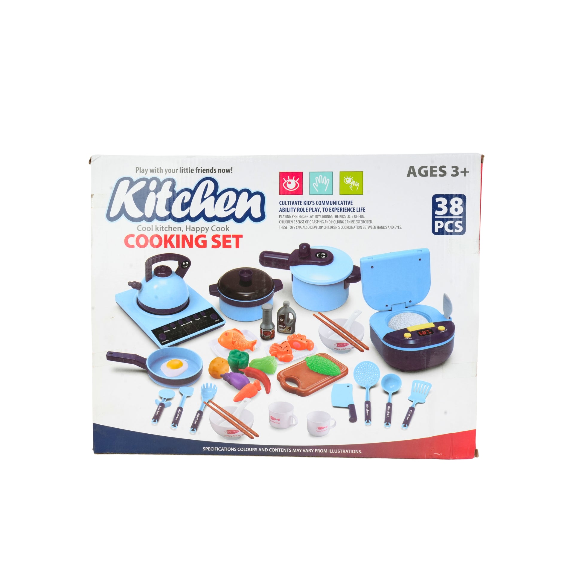 38-Piece Kitchen Play Set for Kids