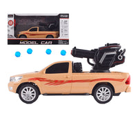 شاحنة صغيرة مع صواريخ يتم التحكم فيها عن بعد