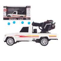 شاحنة صغيرة مع صواريخ يتم التحكم فيها عن بعد