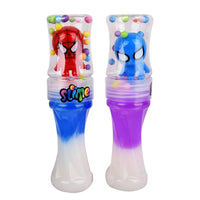 Pack of 2 Crystal Slime Toy Set with Character Toppers and Sharpener