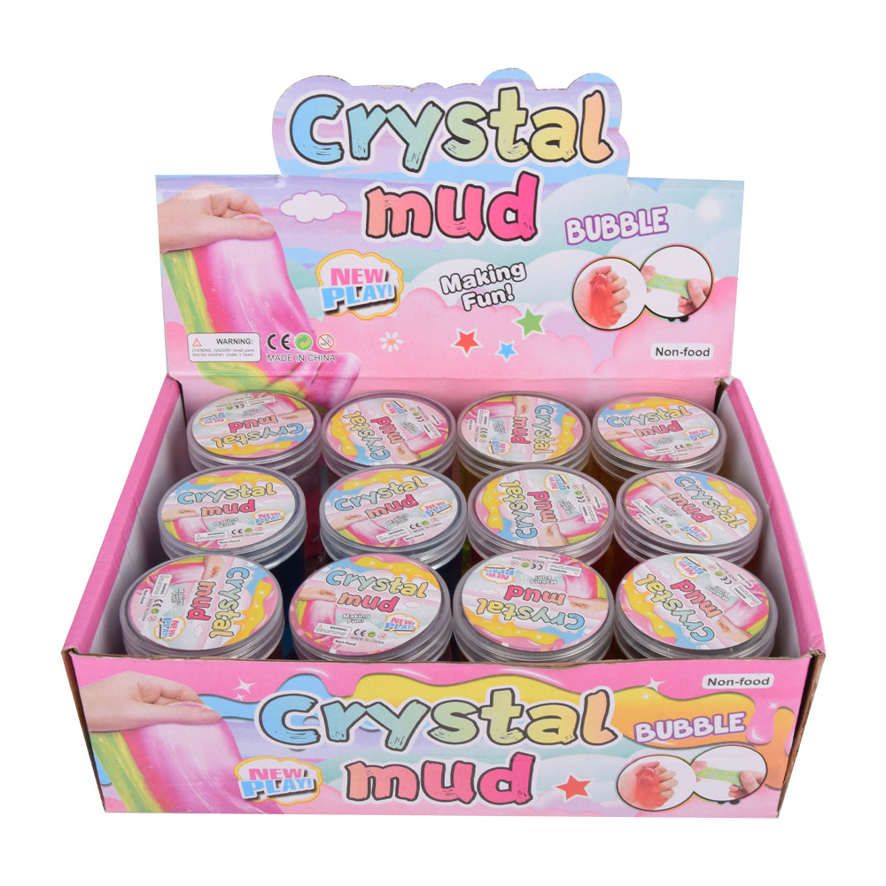 Pack of 3 Bubble Jar Crystal Slime