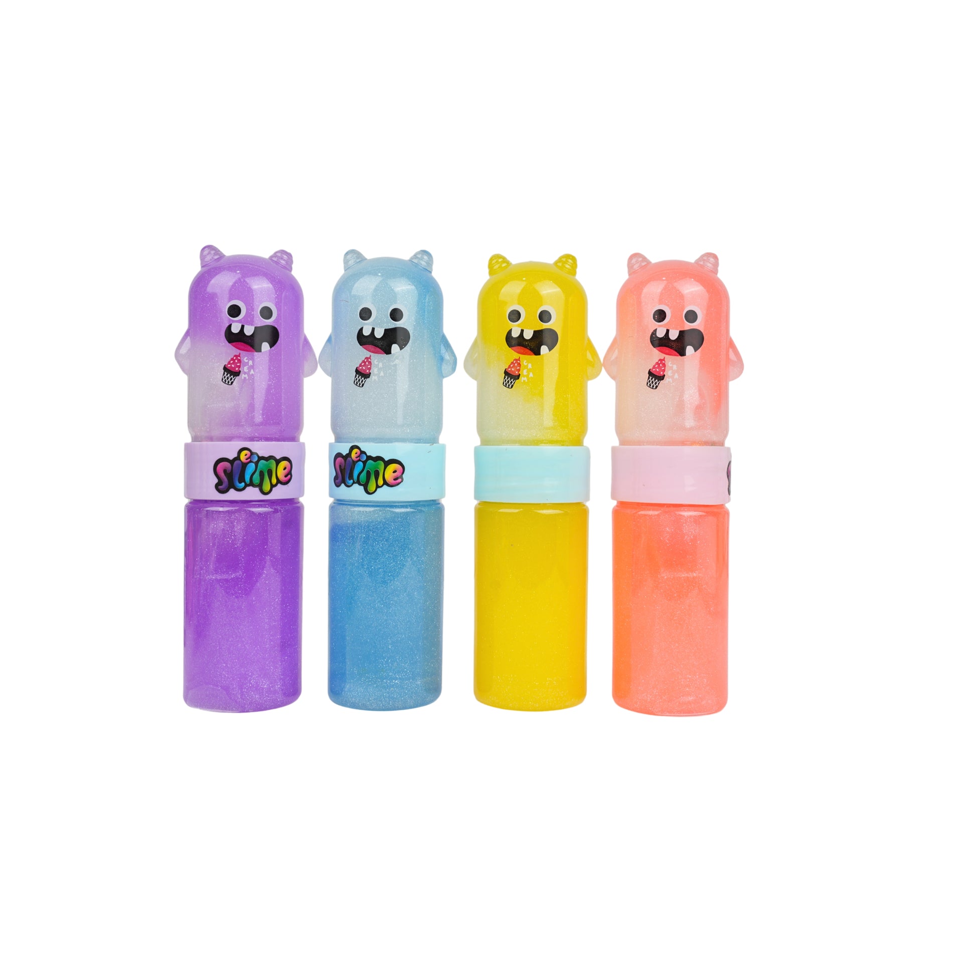 Pack of 4 Crystal Mud Monster Slime Set