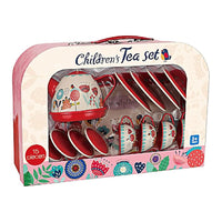 Children's Tea Set – 15-Piece Tin Toy Set