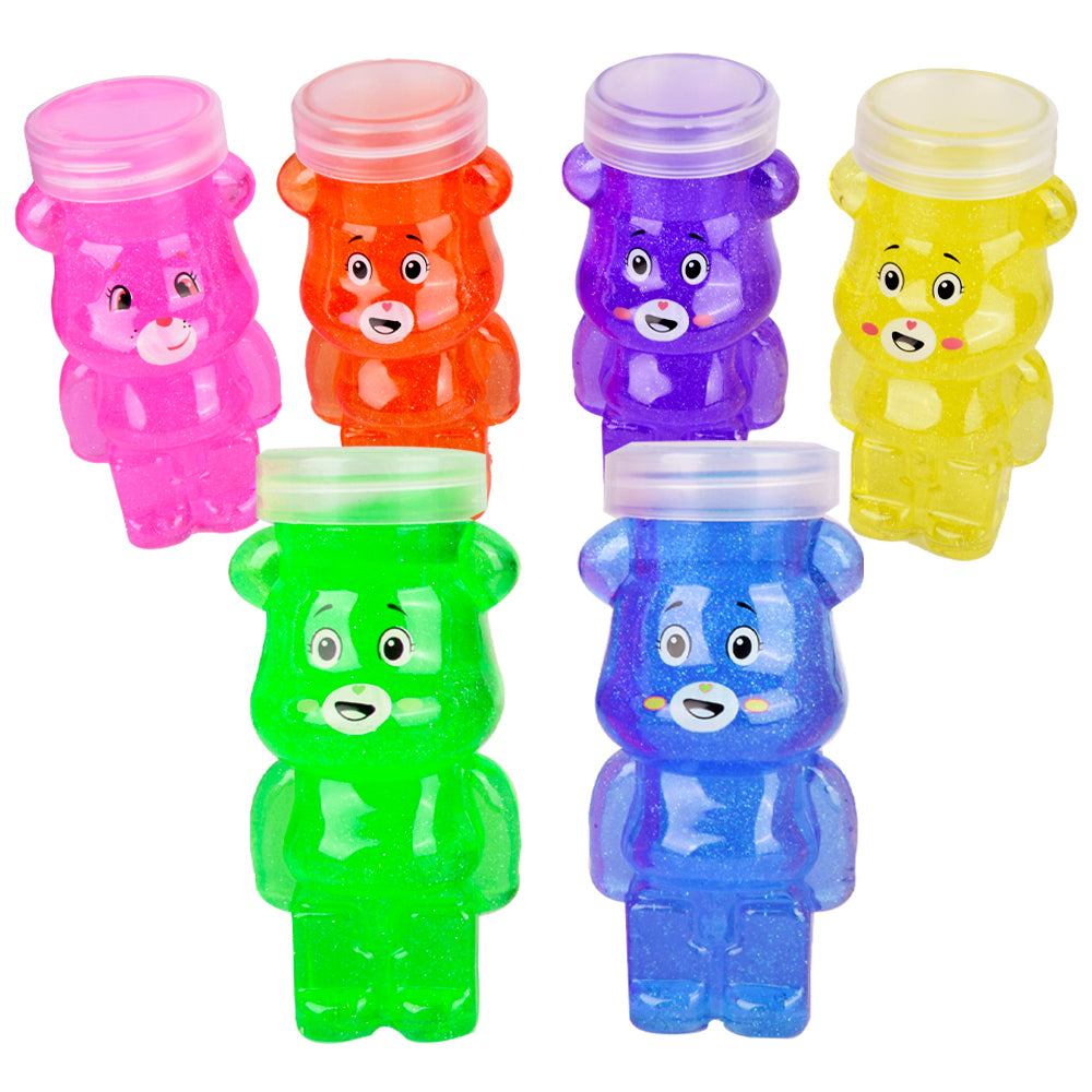 Pack of 6 Glitter Bear Slime