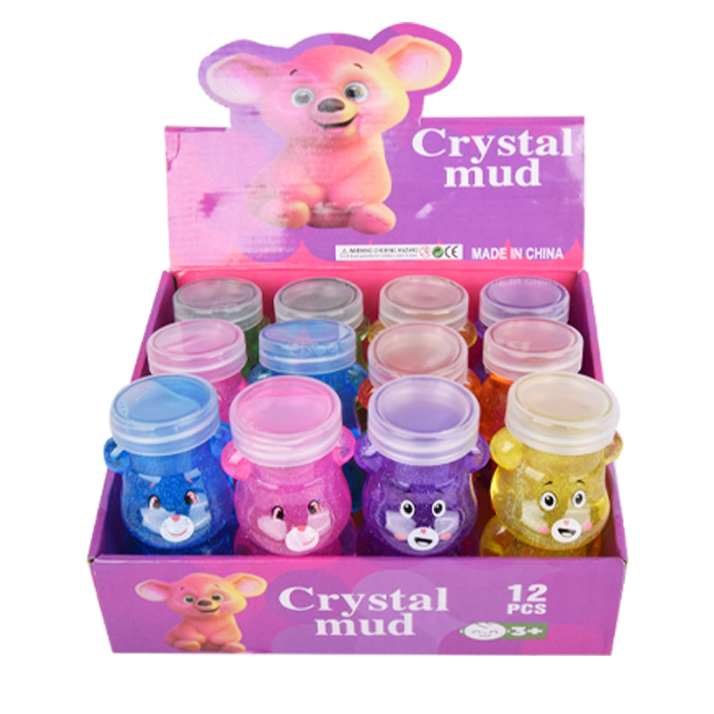 Pack of 6 Glitter Bear Slime