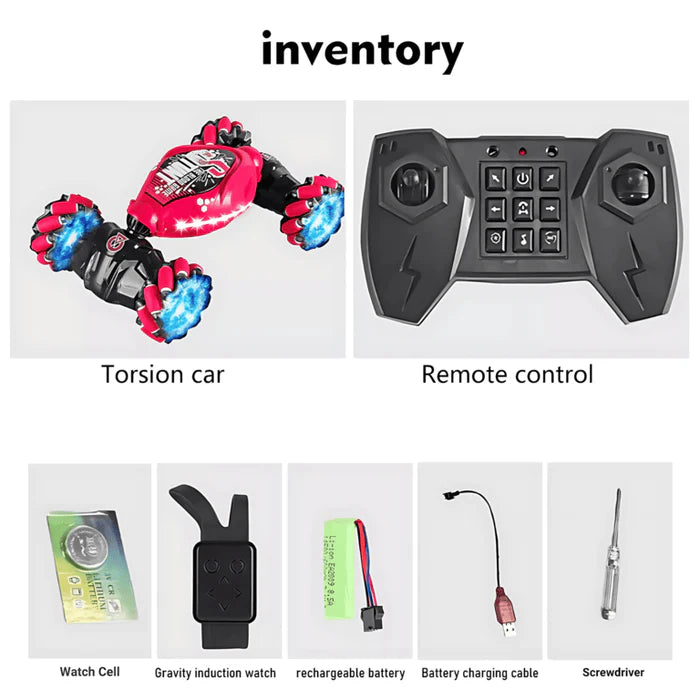 سيارة 2 في 1 مدعمة بالذكاء الاصطناعي مع إيماءة اليد وجهاز التحكم عن بعد