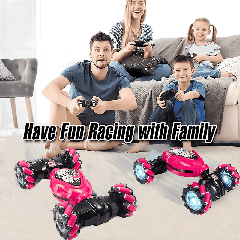 سيارة 2 في 1 مدعمة بالذكاء الاصطناعي مع إيماءة اليد وجهاز التحكم عن بعد