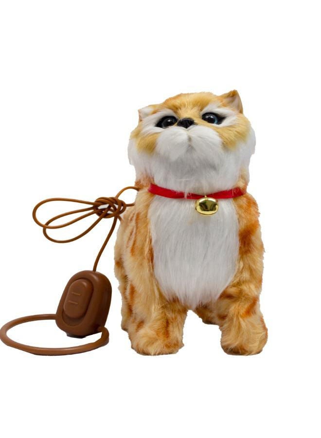 Soft Stuffed Remote Control Walking Cat Toy Children Toy