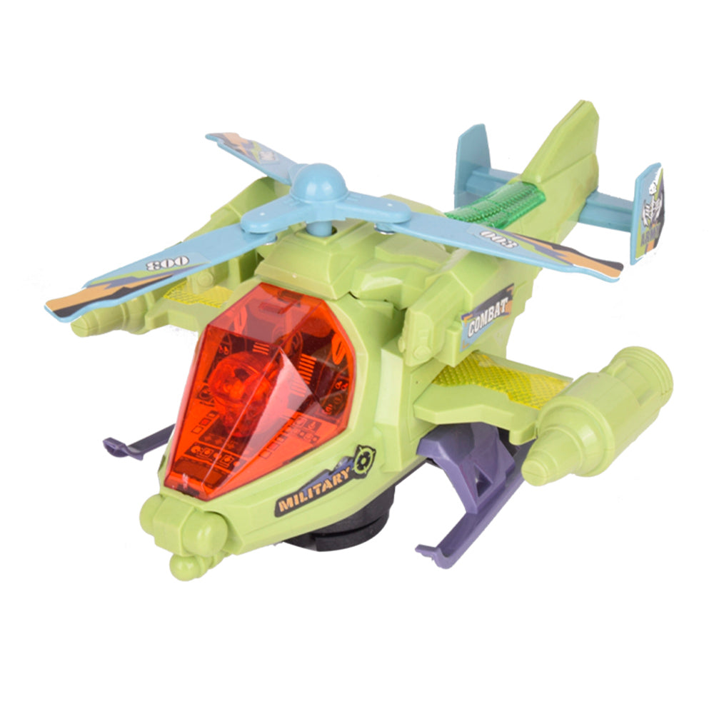طياره هيلكوبتر لعبه اطفال الون سماوي