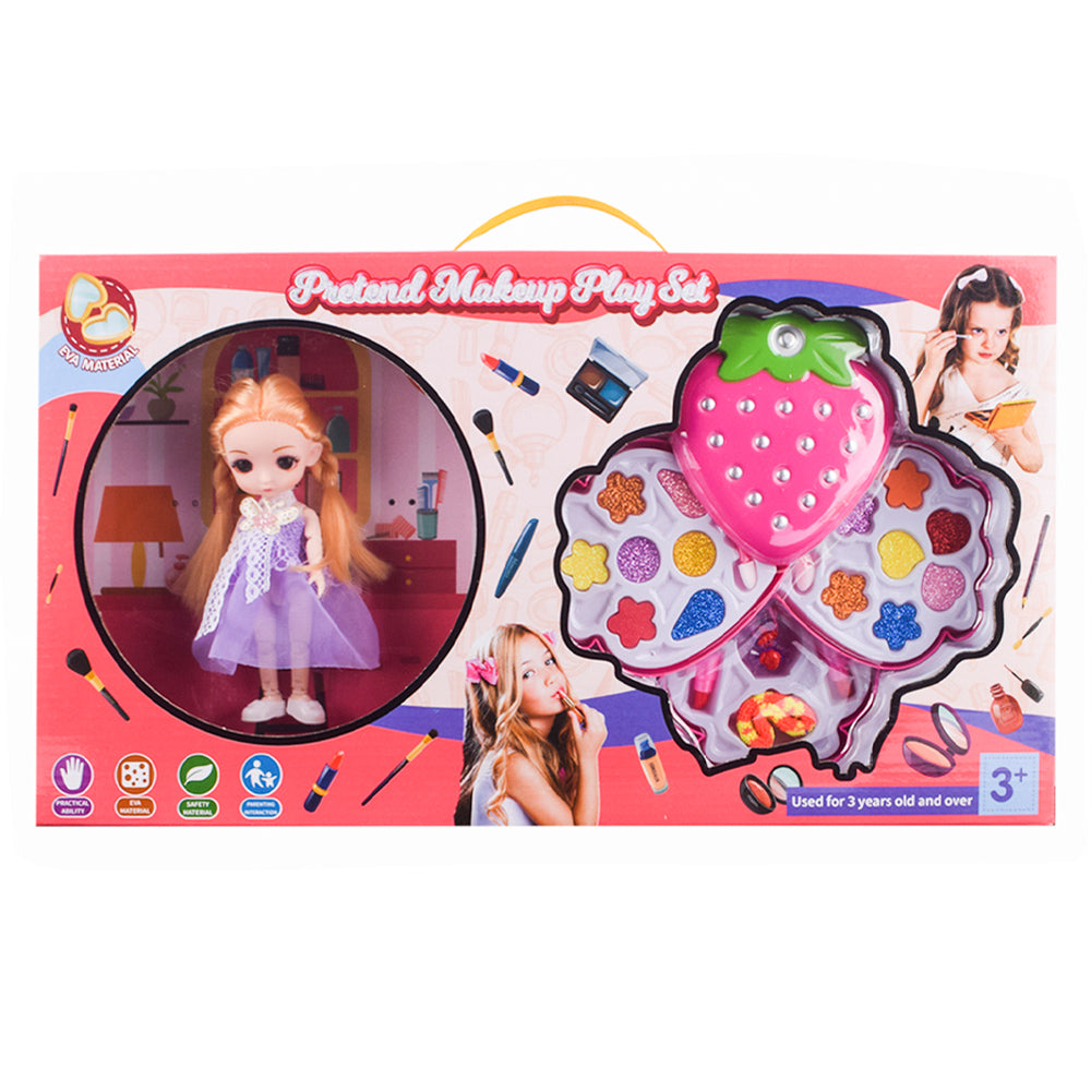 Strawberry Makeup Doll Playset