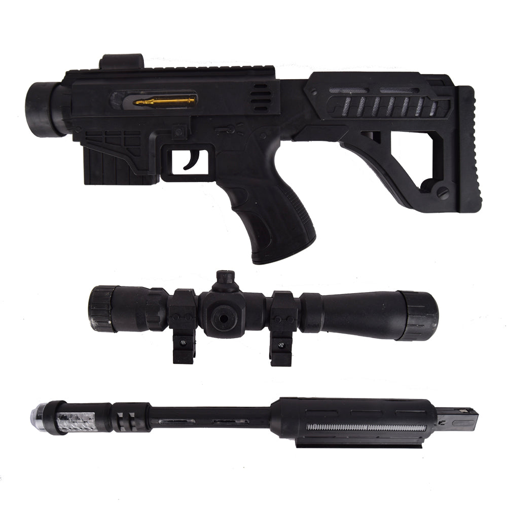 لعبه مسدس قناص اسود مع صوت للاطفال