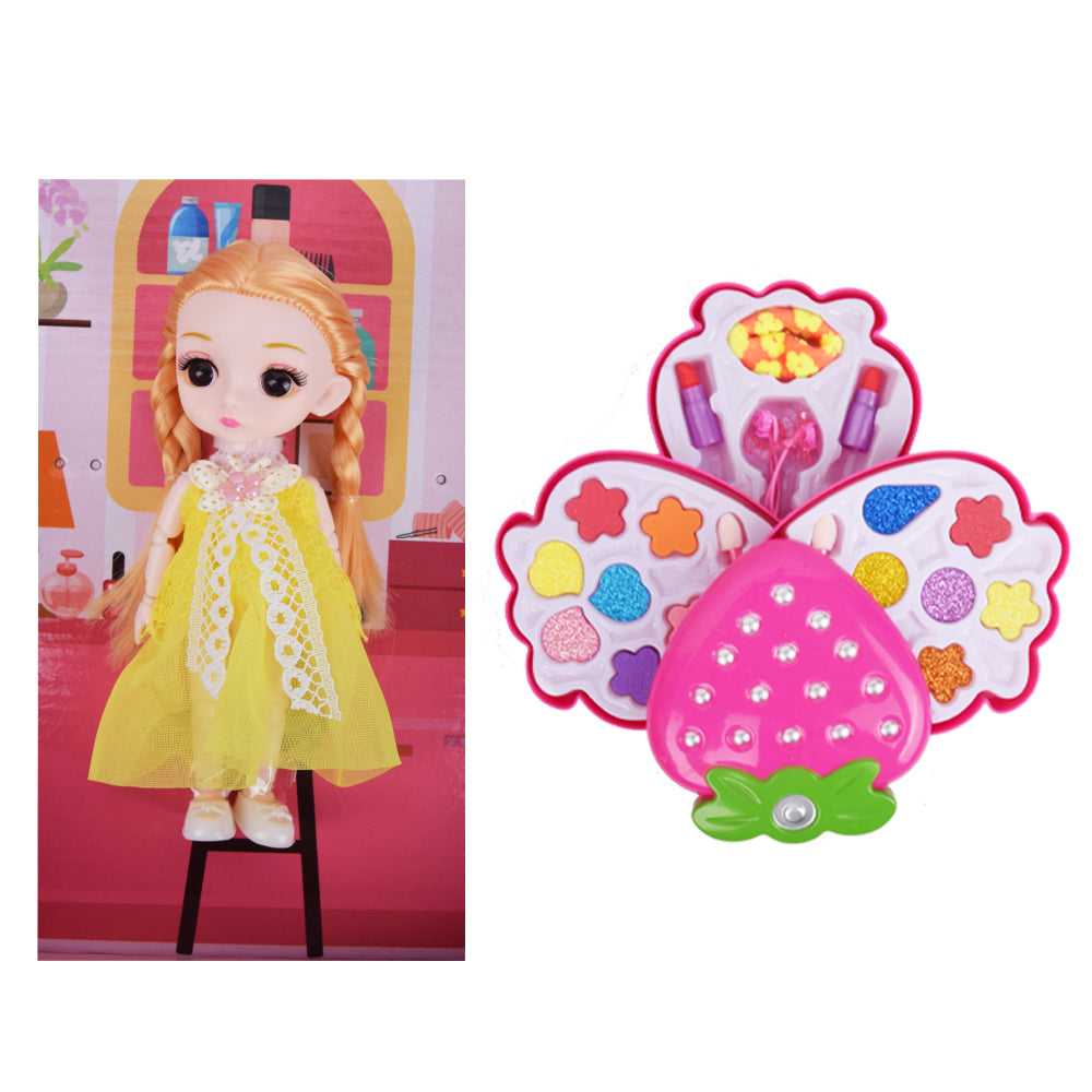 Strawberry Makeup Doll Playset