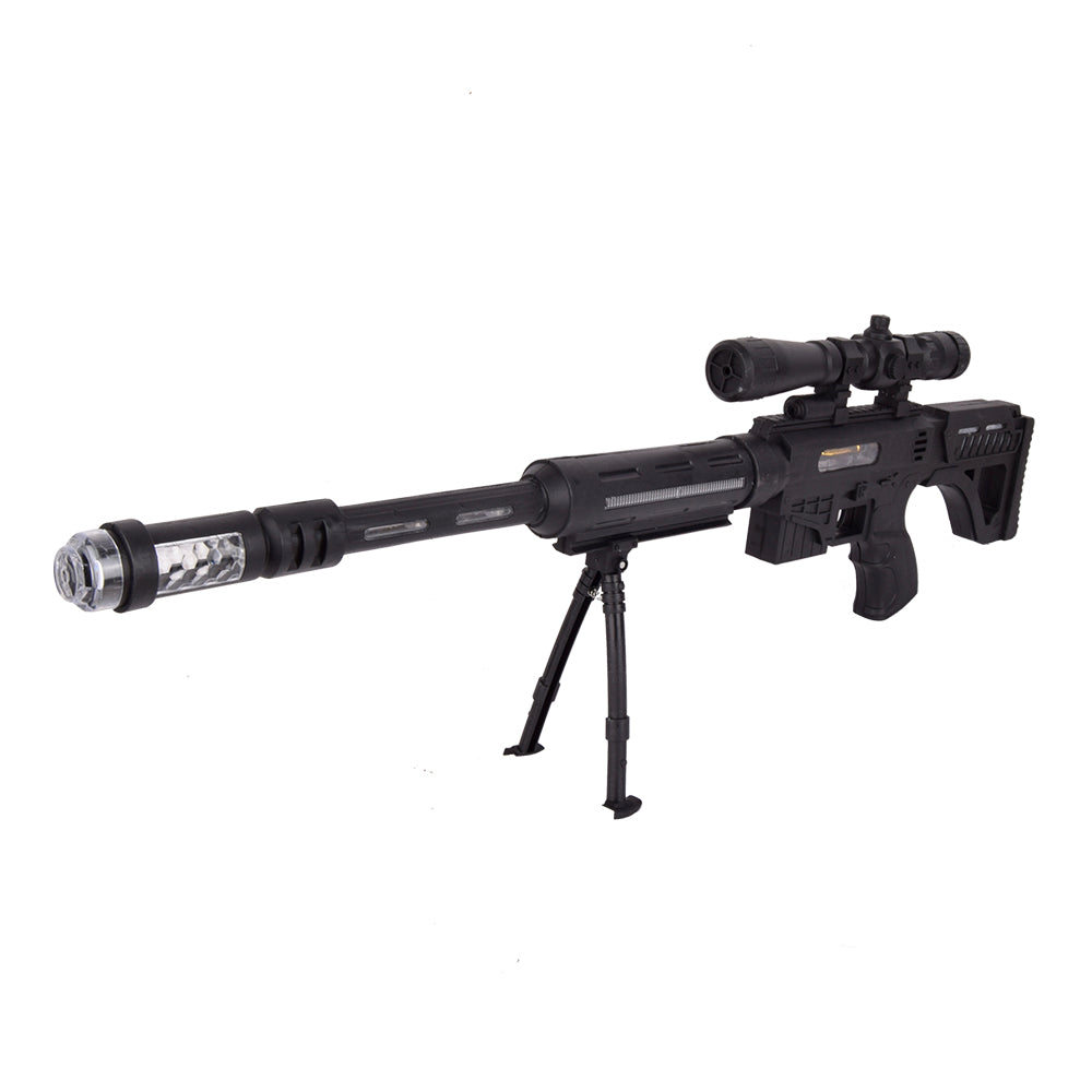 لعبه مسدس قناص اسود مع صوت للاطفال