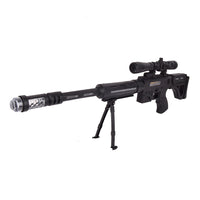 لعبه مسدس قناص اسود مع صوت للاطفال