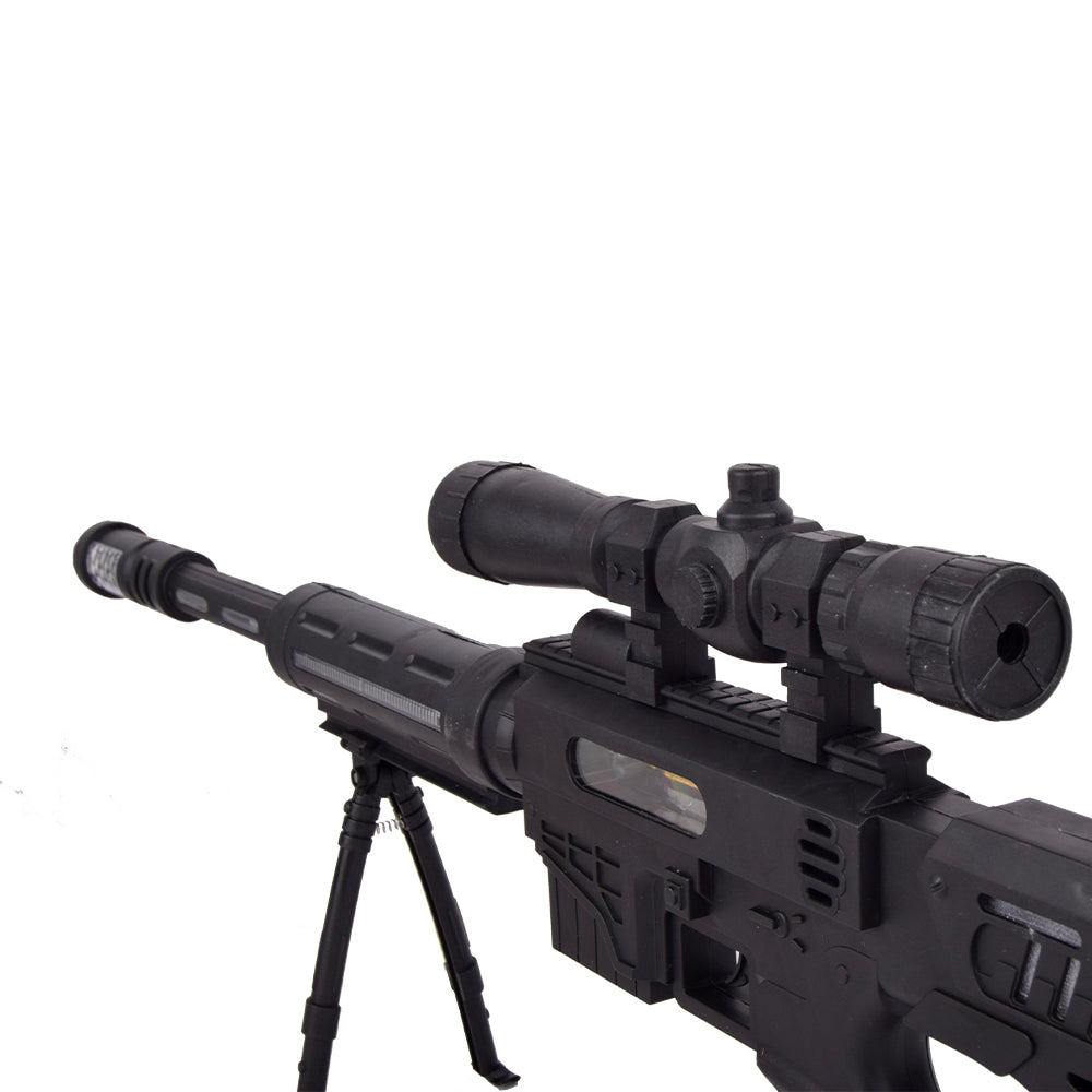 لعبه مسدس قناص اسود مع صوت للاطفال