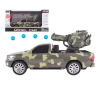 شاحنة عسكرية بجهاز تحكم عن بعد مع مدفع دوار