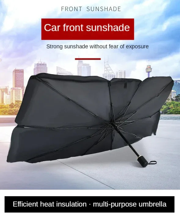 Car Sunshade Umbrella – Foldable Windshield Cover for UV Protection