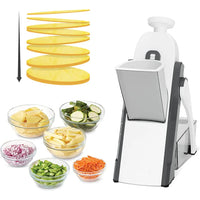 Safe Slice Adjustable Thickness Mandoline Slicer