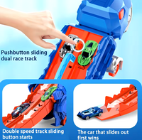 Dinosaur-Shaped Transforming Track Cars Toy