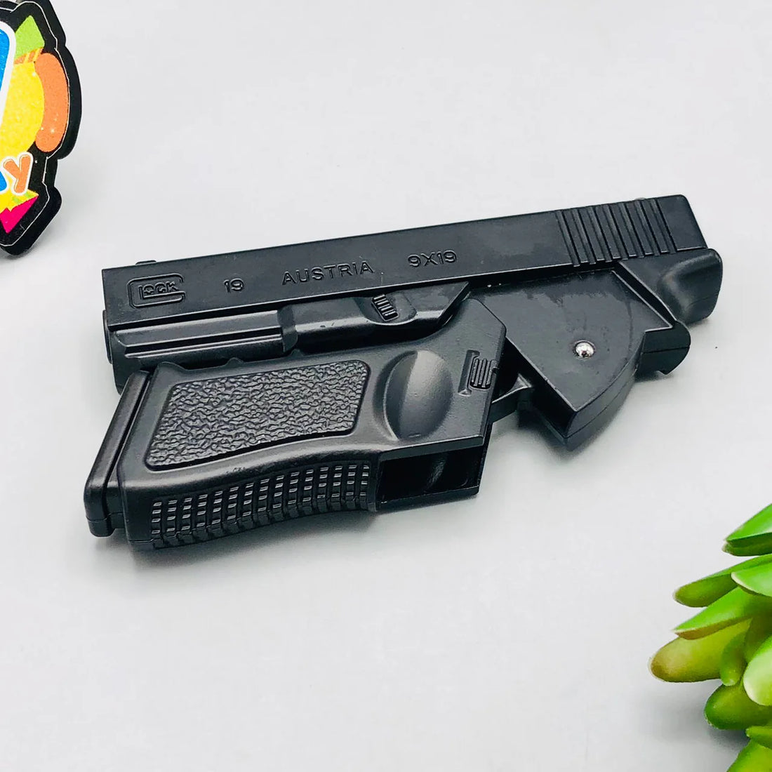 Mini Alloy Folding BB Gun – Compact Toy Pistol with BB Shooting Action