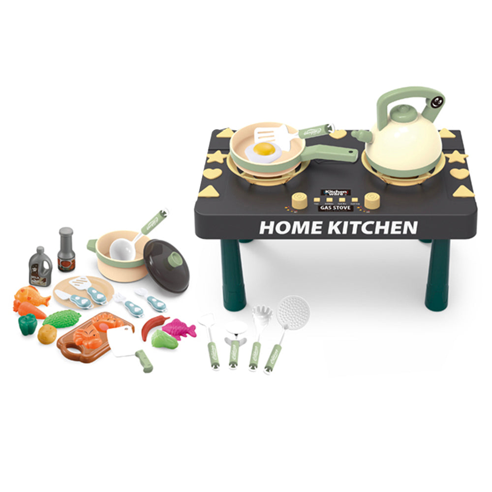 31-Piece Kitchen Playset with Spray Gas Stove