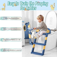 Kids Potty Training Seat with Step Stool – Adjustable Toddler Toilet Trainer