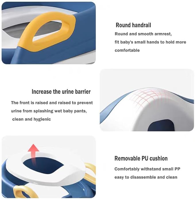 Kids Potty Training Seat with Step Stool – Adjustable Toddler Toilet Trainer