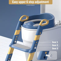 Kids Potty Training Seat with Step Stool – Adjustable Toddler Toilet Trainer