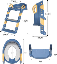 Kids Potty Training Seat with Step Stool – Adjustable Toddler Toilet Trainer