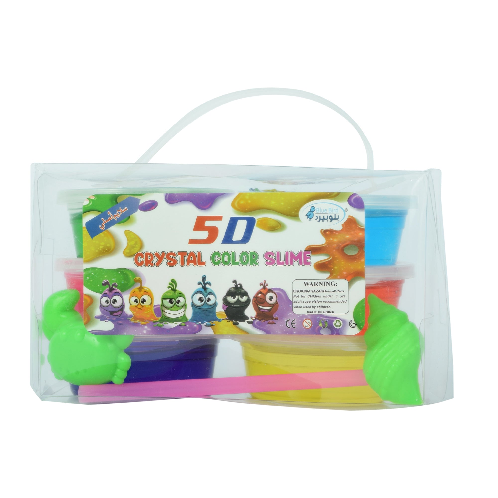 5D Crystal Color Slime Set Pack of 6