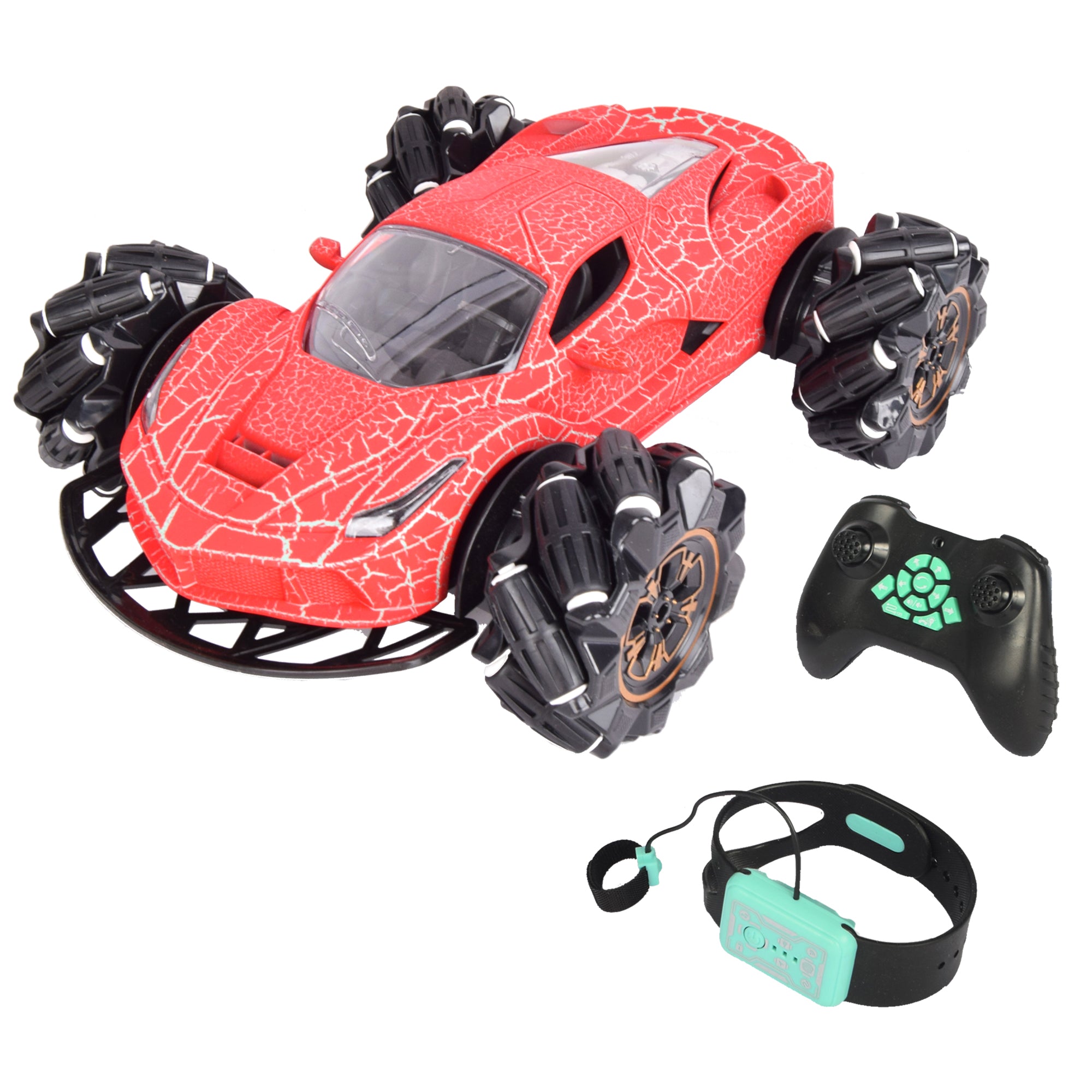 4x4 Remote Control Stunt Car with Gesture Control – Crack Finish