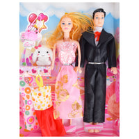 Happy World Couple Doll Set with Accessories