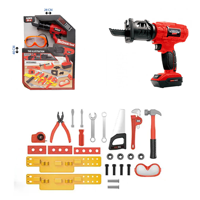 Electronic Tool Set with Power Drill and Accessories – The Ultimate Workshop for Kids!