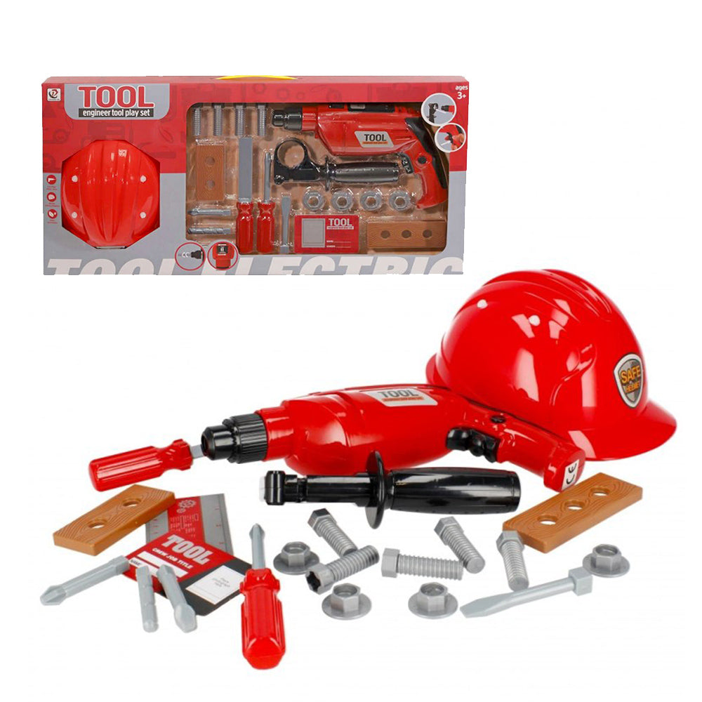 Engineer Tool Play Set with Electric Drill – Hands-On Fun for Young Builders!