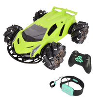 360° Stunt Twist RC Car with Gesture Control – Green