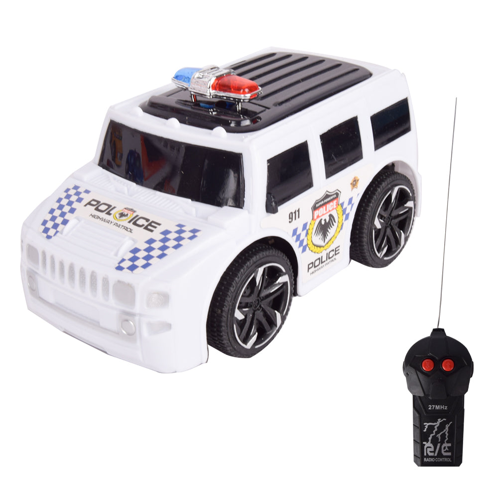 Remote Control Police SUV Toy with 3D Lights