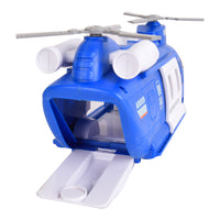 Rescue Airfreighter Toy Helicopter with Light & Sound - Blue