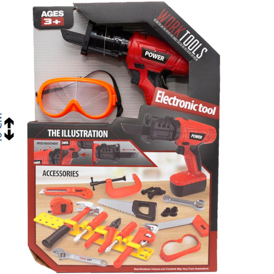 Electronic Tool Set with Power Drill and Accessories – The Ultimate Workshop for Kids!