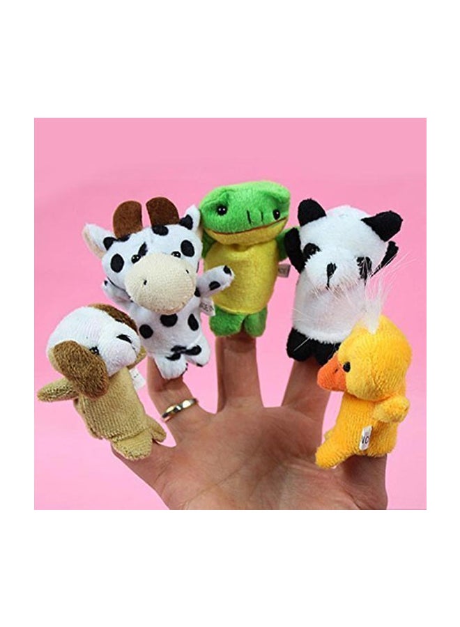 10-Piece Plush Animal Finger Puppets