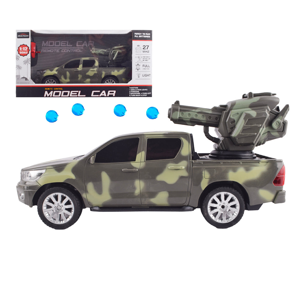 Remote Control Military Truck with Rotating Cannon