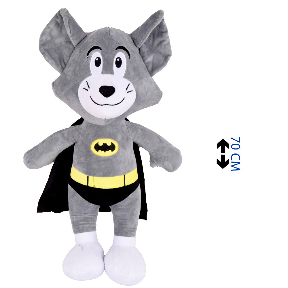 Batman-Inspired Stuffed Cat Toy