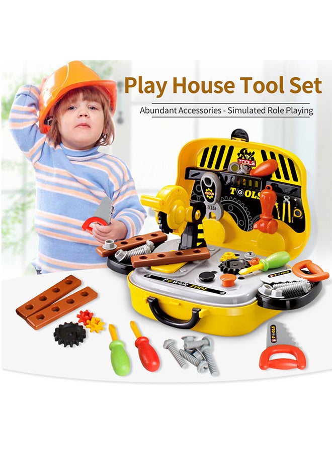 31 Piece Kids Tool Set Pretend Play Disassembly Tool Box For Toddlers